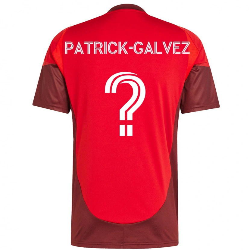 Danxen Kinder Pablo Patrick-Galvez #0 Rot Weiß Heimtrikot Trikot 2025/26 T-Shirt