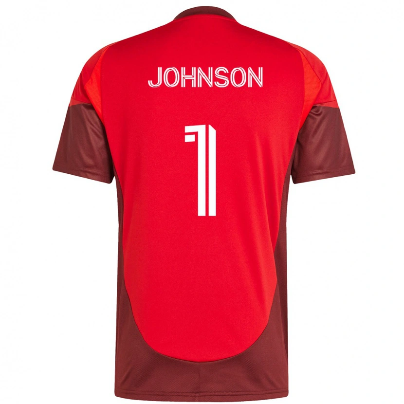 Danxen Kinder Sean Johnson #1 Rot Weiß Heimtrikot Trikot 2025/26 T-Shirt