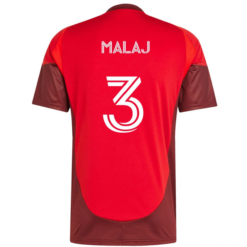 Danxen Kinder Albert Malaj #3 Rot Weiß Heimtrikot Trikot 2025/26 T-Shirt