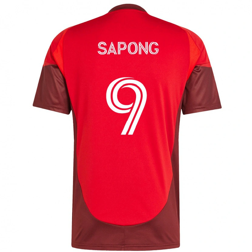Danxen Kinder C.j. Sapong #9 Rot Weiß Heimtrikot Trikot 2025/26 T-Shirt