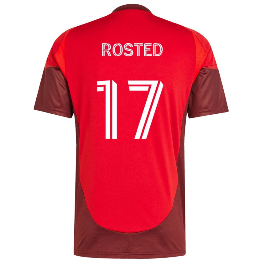 Danxen Kinder Sigurd Rosted #17 Rot Weiß Heimtrikot Trikot 2025/26 T-Shirt