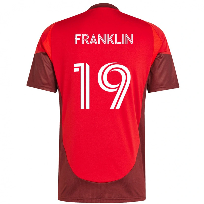 Danxen Kinder Kobe Franklin #19 Rot Weiß Heimtrikot Trikot 2025/26 T-Shirt
