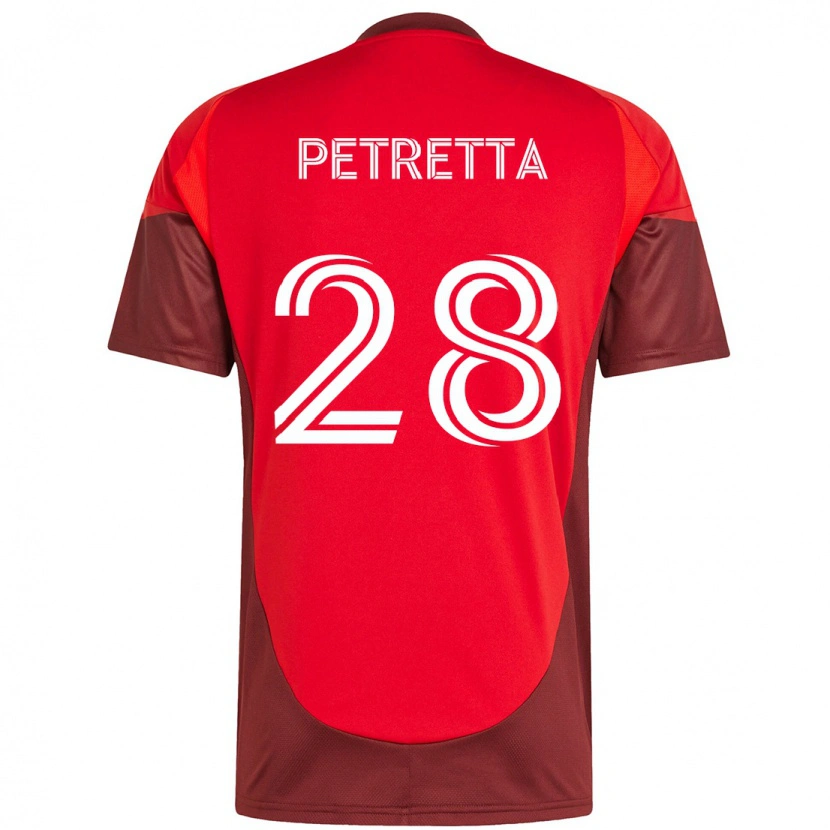 Danxen Kinder Raoul Petretta #28 Rot Weiß Heimtrikot Trikot 2025/26 T-Shirt