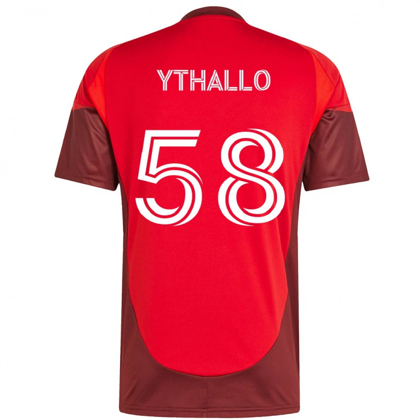 Danxen Kinder Ythallo #58 Rot Weiß Heimtrikot Trikot 2025/26 T-Shirt