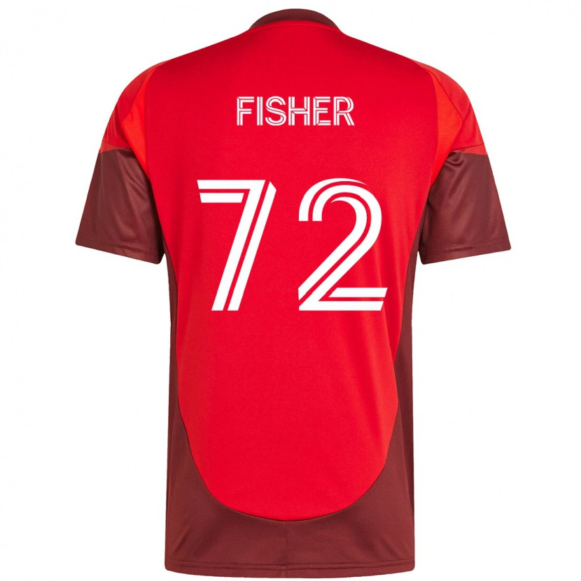 Danxen Kinder Mark Fisher #72 Rot Weiß Heimtrikot Trikot 2025/26 T-Shirt