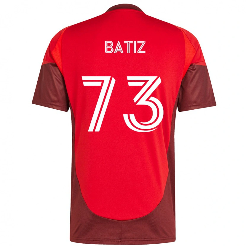 Danxen Kinder Jesus Batiz #73 Rot Weiß Heimtrikot Trikot 2025/26 T-Shirt