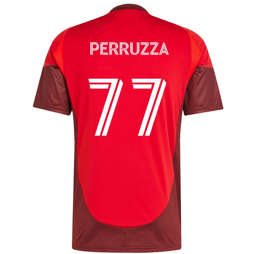 Danxen Kinder Jordan Perruzza #77 Rot Weiß Heimtrikot Trikot 2025/26 T-Shirt