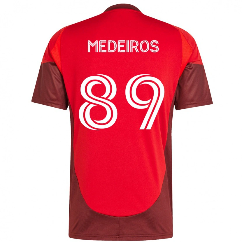 Danxen Kinder Matthew Medeiros #89 Rot Weiß Heimtrikot Trikot 2025/26 T-Shirt