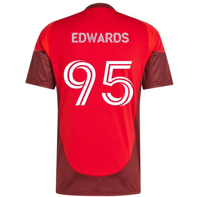 Danxen Kinder Nathaniel Edwards #95 Rot Weiß Heimtrikot Trikot 2025/26 T-Shirt