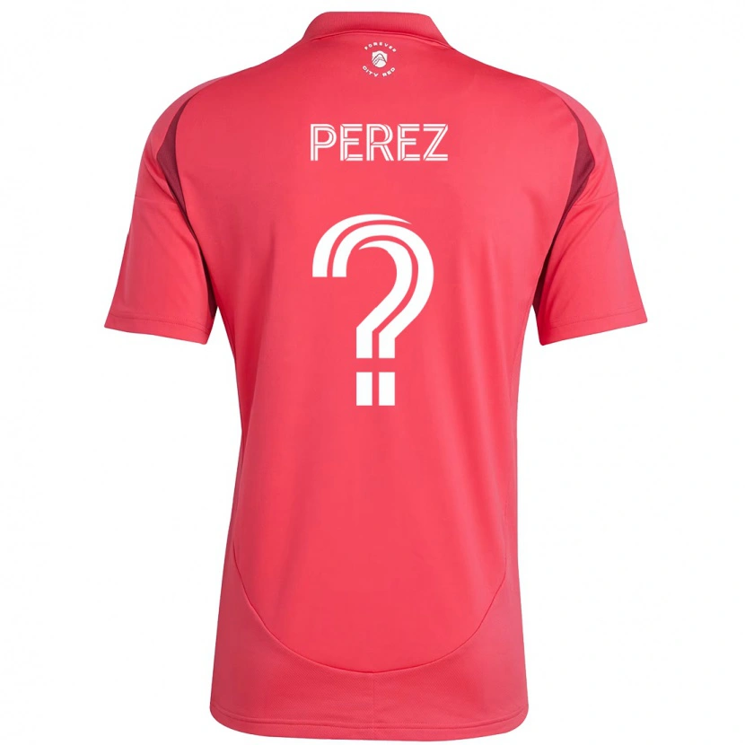 Danxen Kinder Miguel Perez #0 Magenta Weiß Heimtrikot Trikot 2025/26 T-Shirt
