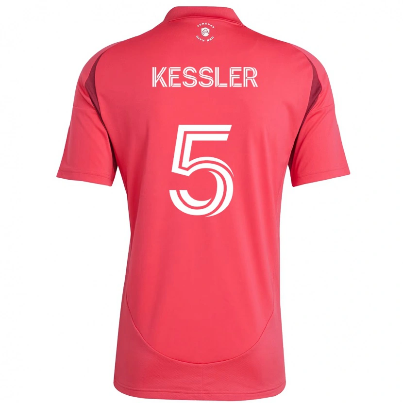 Danxen Kinder Henry Kessler #5 Magenta Weiß Heimtrikot Trikot 2025/26 T-Shirt