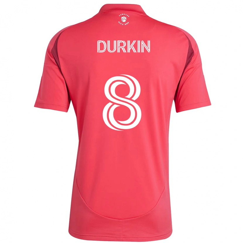 Danxen Kinder Chris Durkin #8 Magenta Weiß Heimtrikot Trikot 2025/26 T-Shirt