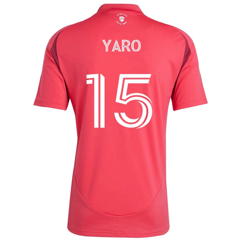 Danxen Kinder Joshua Yaro #15 Magenta Weiß Heimtrikot Trikot 2025/26 T-Shirt