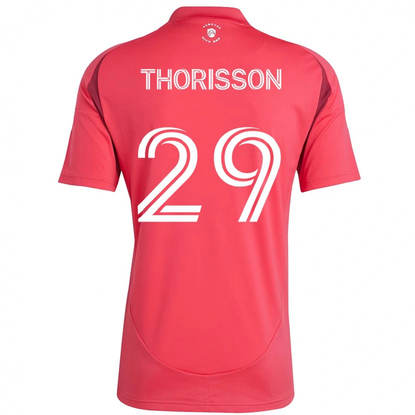 Danxen Kinder Nökkvi Thórisson #29 Magenta Weiß Heimtrikot Trikot 2025/26 T-Shirt