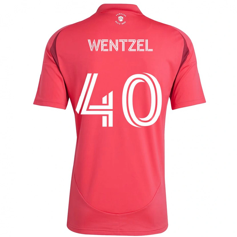 Danxen Kinder Michael Wentzel #40 Magenta Weiß Heimtrikot Trikot 2025/26 T-Shirt