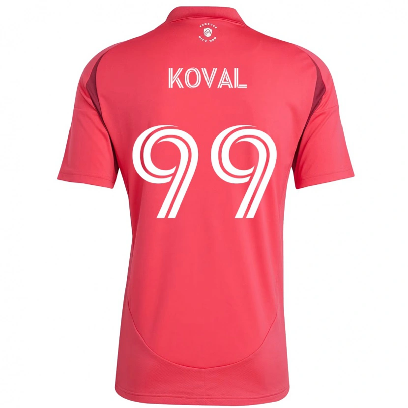 Danxen Kinder Stanislav Koval #99 Magenta Weiß Heimtrikot Trikot 2025/26 T-Shirt
