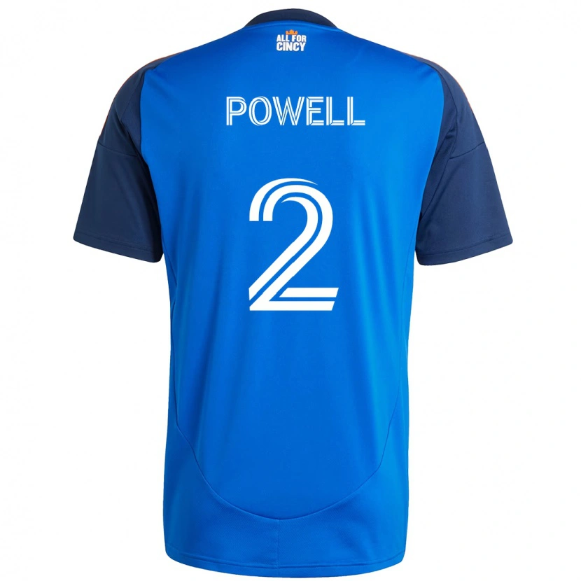 Danxen Kinder Alvas Powell #2 Dunkelblau Orange Heimtrikot Trikot 2025/26 T-Shirt