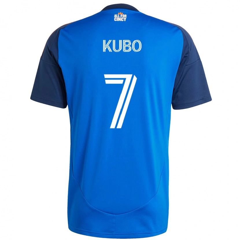 Danxen Kinder Yuya Kubo #7 Dunkelblau Orange Heimtrikot Trikot 2025/26 T-Shirt
