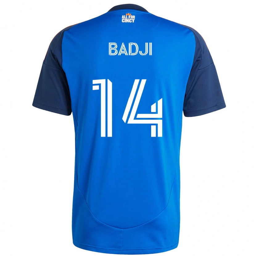 Danxen Kinder Dominique Badji #14 Dunkelblau Orange Heimtrikot Trikot 2025/26 T-Shirt