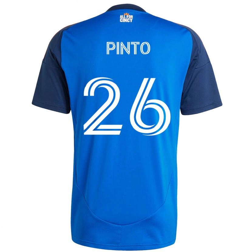 Danxen Kinder Malik Pinto #26 Dunkelblau Orange Heimtrikot Trikot 2025/26 T-Shirt