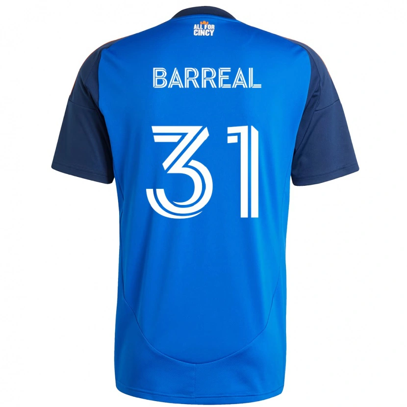Danxen Kinder Álvaro Barreal #31 Dunkelblau Orange Heimtrikot Trikot 2025/26 T-Shirt