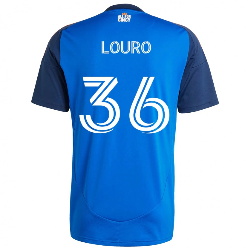 Danxen Kinder Evan Louro #36 Dunkelblau Orange Heimtrikot Trikot 2025/26 T-Shirt