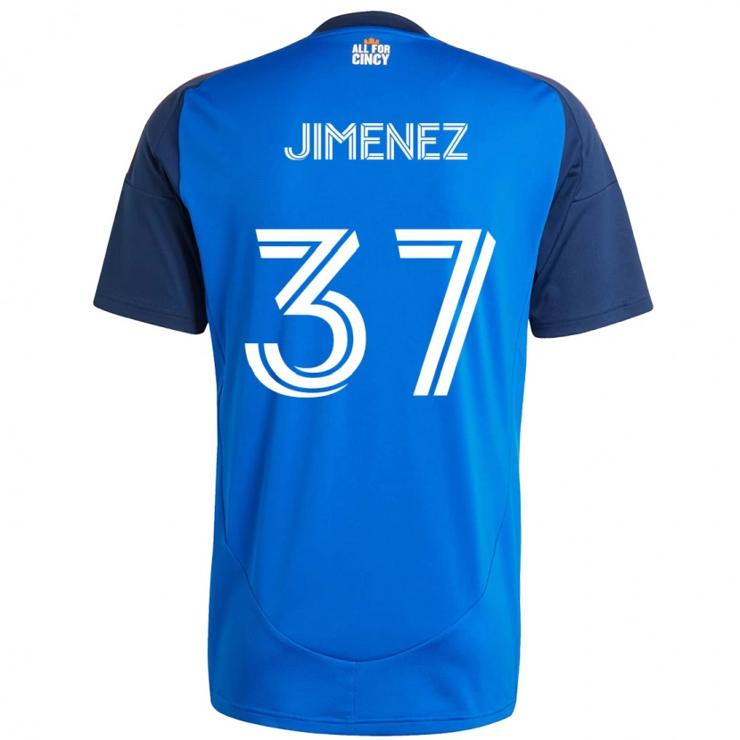Danxen Kinder Stiven Jimenez #37 Dunkelblau Orange Heimtrikot Trikot 2025/26 T-Shirt