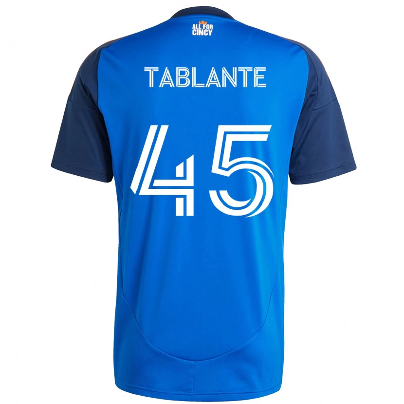 Danxen Kinder Moises Tablante #45 Dunkelblau Orange Heimtrikot Trikot 2025/26 T-Shirt