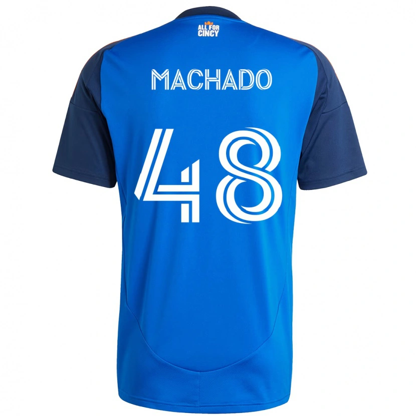 Danxen Kinder Juan Machado #48 Dunkelblau Orange Heimtrikot Trikot 2025/26 T-Shirt