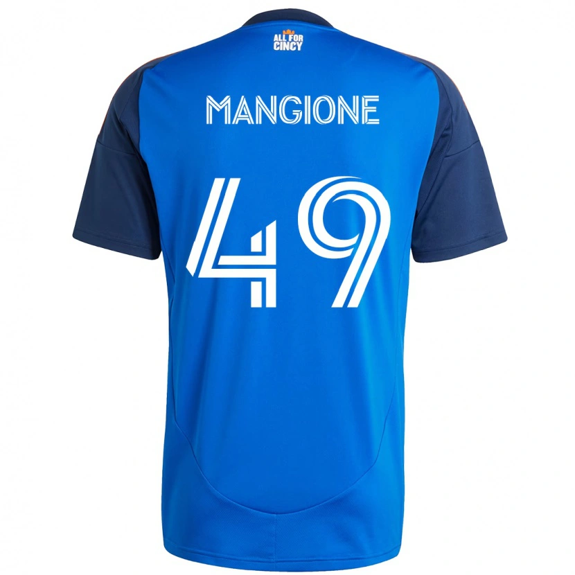 Danxen Kinder Peter Mangione #49 Dunkelblau Orange Heimtrikot Trikot 2025/26 T-Shirt