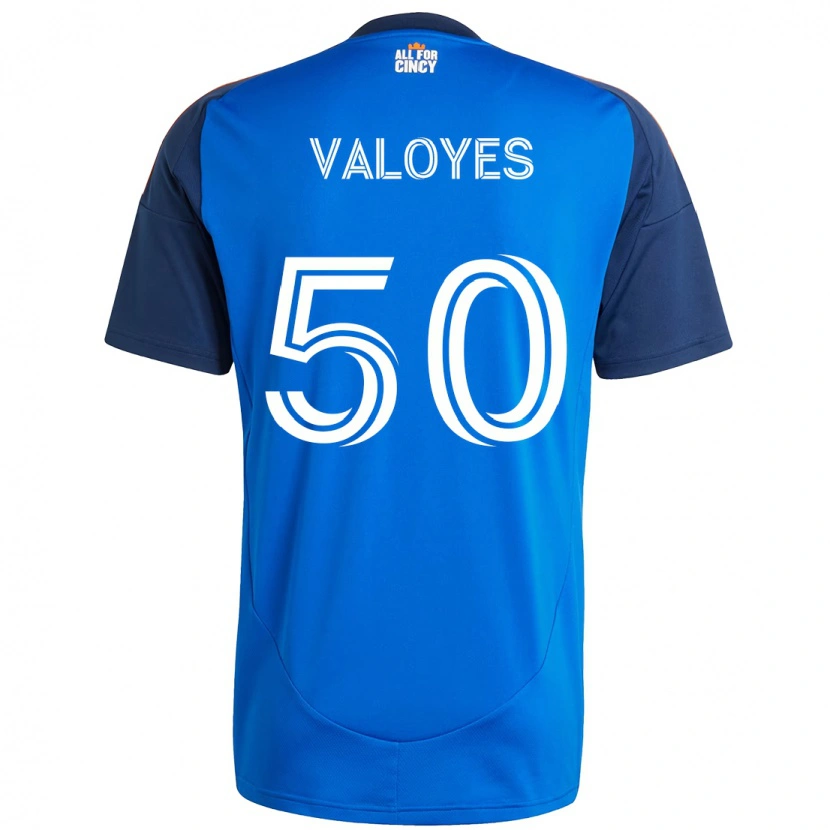 Danxen Kinder Yeiner Valoyes #50 Dunkelblau Orange Heimtrikot Trikot 2025/26 T-Shirt
