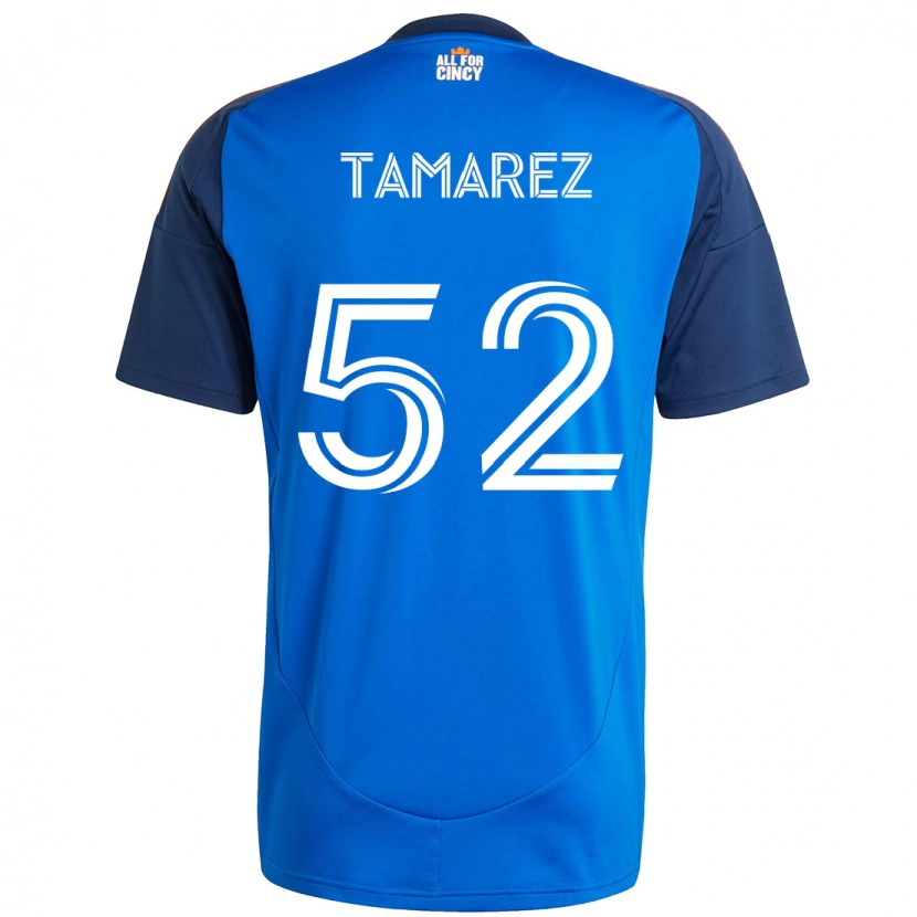 Danxen Kinder Lucas Tamarez #52 Dunkelblau Orange Heimtrikot Trikot 2025/26 T-Shirt