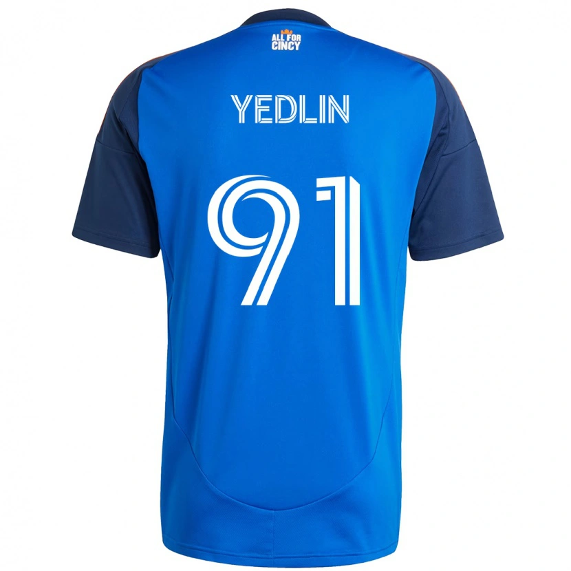 Danxen Kinder Deandre Yedlin #91 Dunkelblau Orange Heimtrikot Trikot 2025/26 T-Shirt