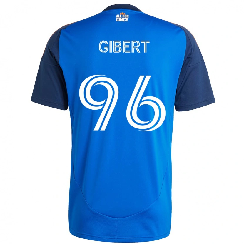 Danxen Kinder Gaël Gibert #96 Dunkelblau Orange Heimtrikot Trikot 2025/26 T-Shirt