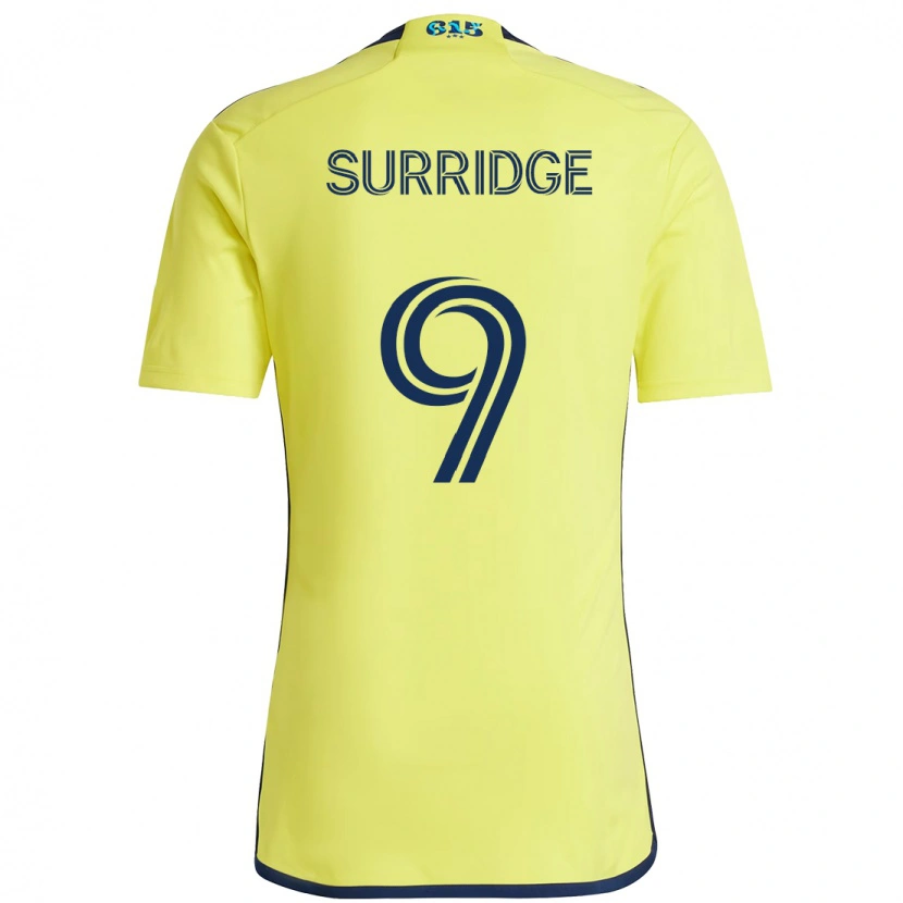 Danxen Kinder Sam Surridge #9 Gelb Marineblau Heimtrikot Trikot 2025/26 T-Shirt