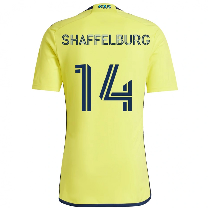 Danxen Kinder Jacob Shaffelburg #14 Gelb Marineblau Heimtrikot Trikot 2025/26 T-Shirt