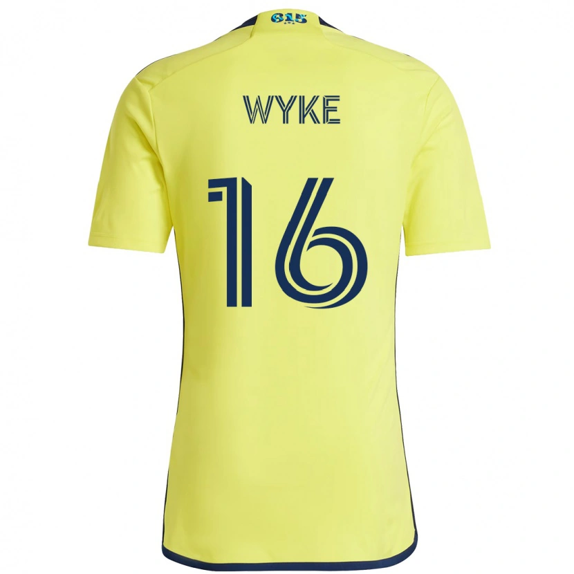 Danxen Kinder Laurence Wyke #16 Gelb Marineblau Heimtrikot Trikot 2025/26 T-Shirt