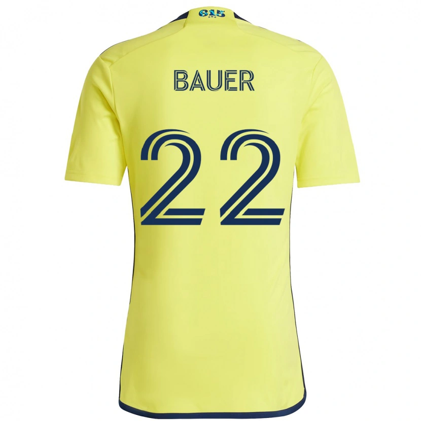 Danxen Kinder Josh Bauer #22 Gelb Marineblau Heimtrikot Trikot 2025/26 T-Shirt