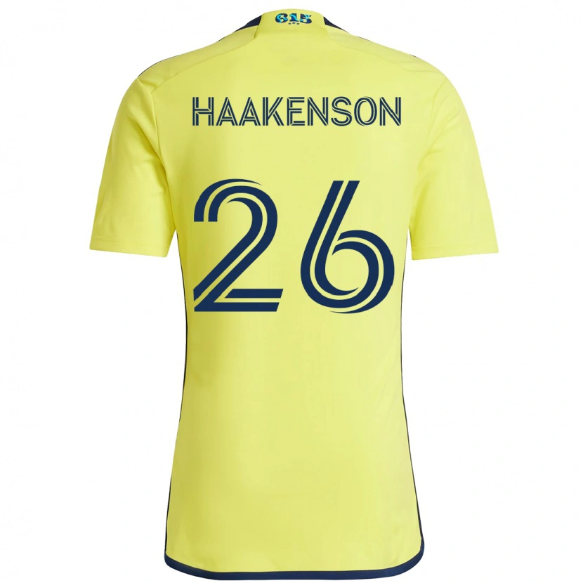 Danxen Kinder Luke Haakenson #26 Gelb Marineblau Heimtrikot Trikot 2025/26 T-Shirt