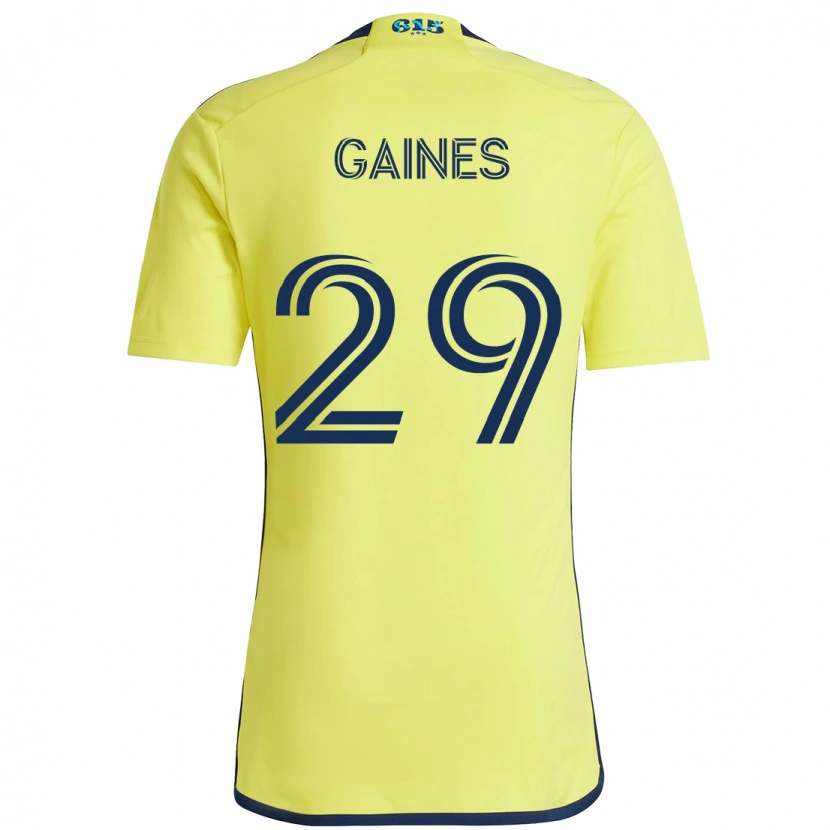 Danxen Kinder Julian Gaines #29 Gelb Marineblau Heimtrikot Trikot 2025/26 T-Shirt