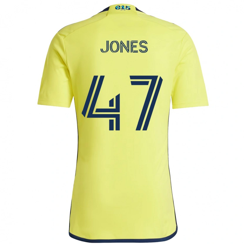 Danxen Kinder Isaiah Jones #47 Gelb Marineblau Heimtrikot Trikot 2025/26 T-Shirt