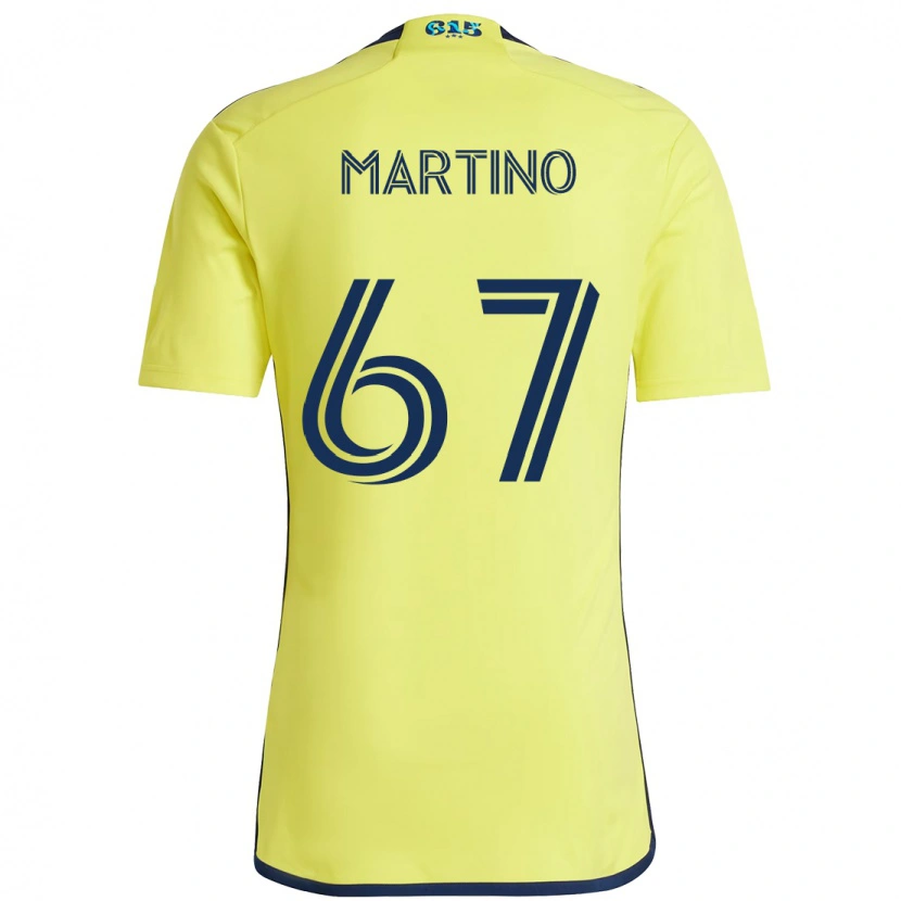 Danxen Kinder Ben Martino #67 Gelb Marineblau Heimtrikot Trikot 2025/26 T-Shirt