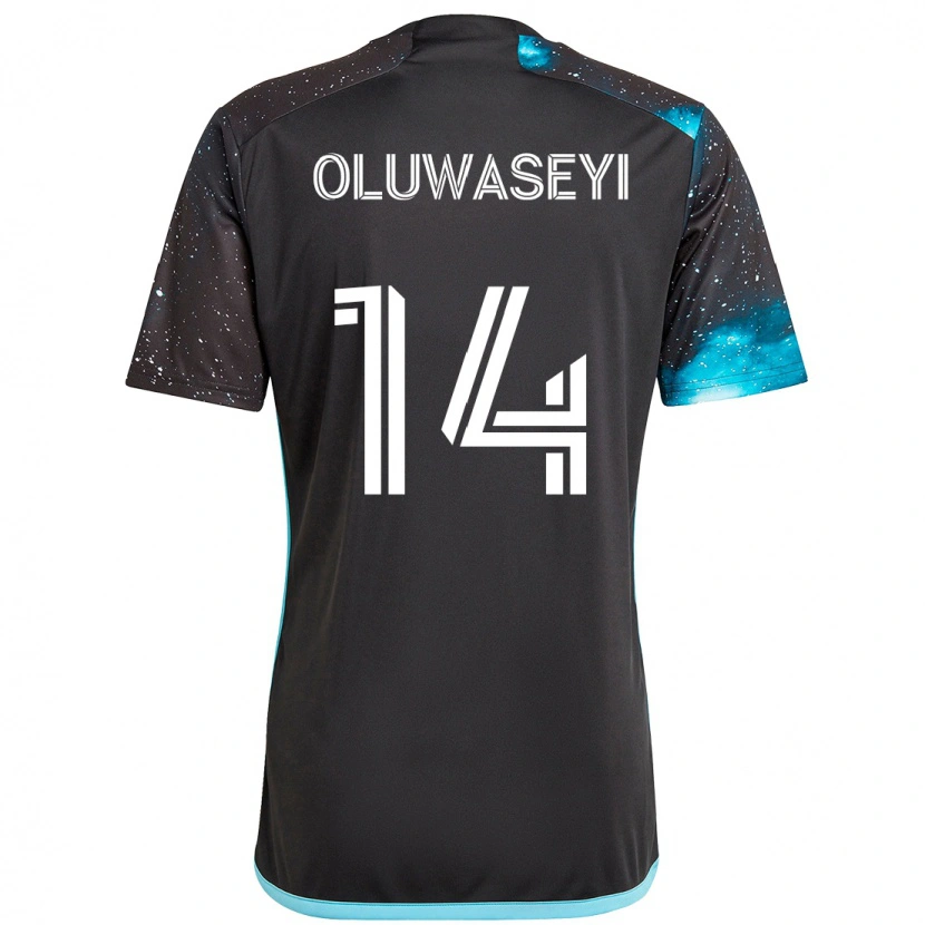 Danxen Kinder Tani Oluwaseyi #14 Schwarz Blau Heimtrikot Trikot 2025/26 T-Shirt