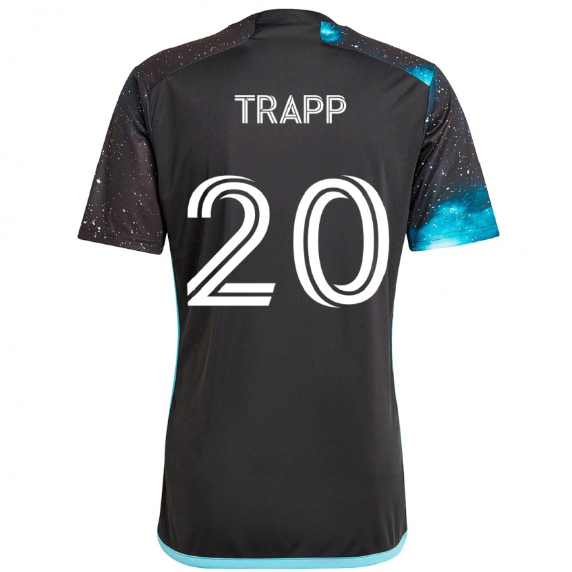 Danxen Kinder Wil Trapp #20 Schwarz Blau Heimtrikot Trikot 2025/26 T-Shirt