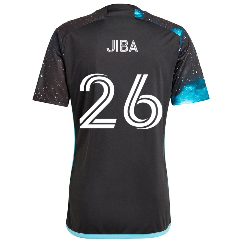 Danxen Kinder Ryen Jiba #26 Schwarz Blau Heimtrikot Trikot 2025/26 T-Shirt