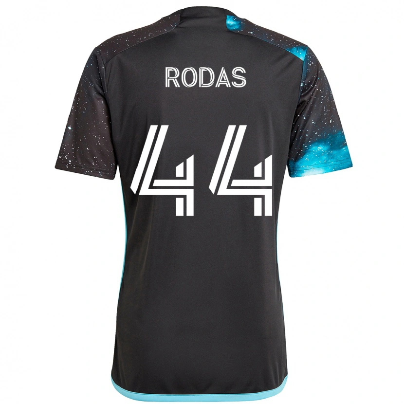 Danxen Kinder Geremy Rodas #44 Schwarz Blau Heimtrikot Trikot 2025/26 T-Shirt