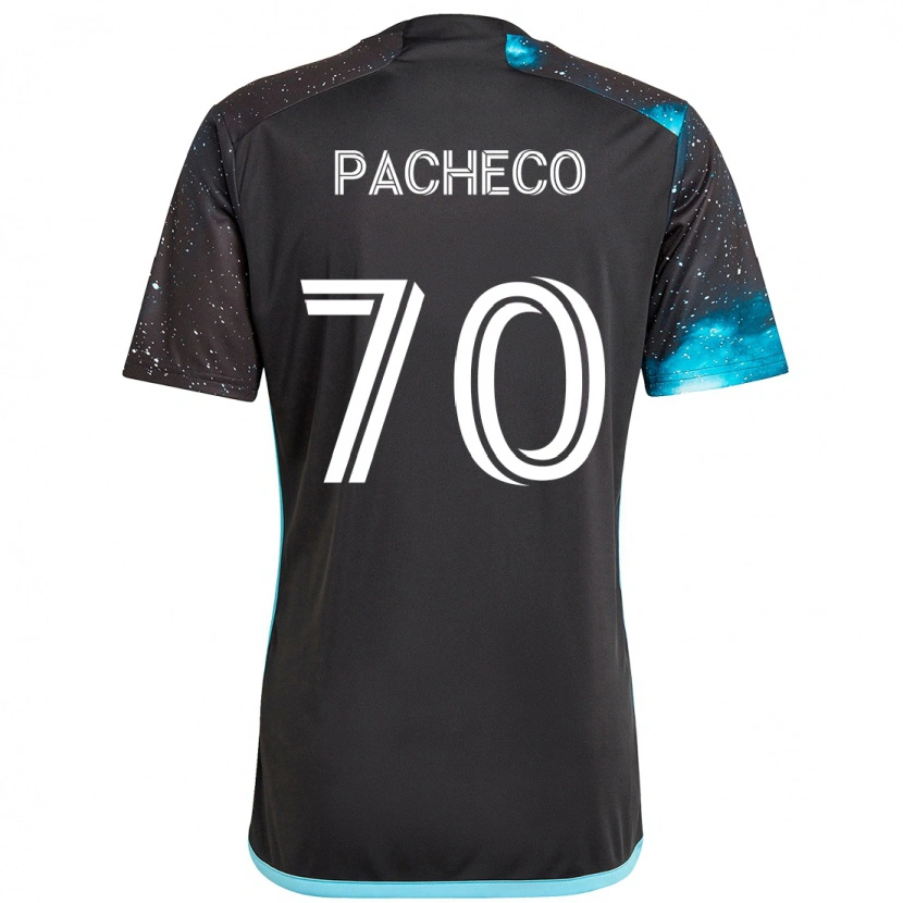 Danxen Kinder Diogo Pacheco #70 Schwarz Blau Heimtrikot Trikot 2025/26 T-Shirt