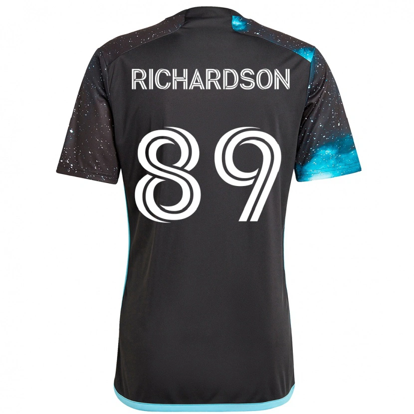 Danxen Kinder Nick Richardson #89 Schwarz Blau Heimtrikot Trikot 2025/26 T-Shirt