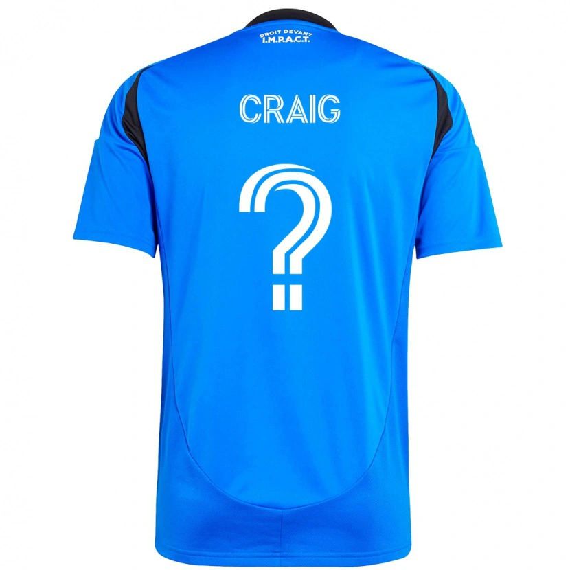 Danxen Kinder Brandan Craig #0 Dunkelblau Schwarz Heimtrikot Trikot 2025/26 T-Shirt