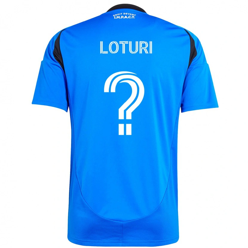 Danxen Kinder Victor Loturi #0 Dunkelblau Schwarz Heimtrikot Trikot 2025/26 T-Shirt